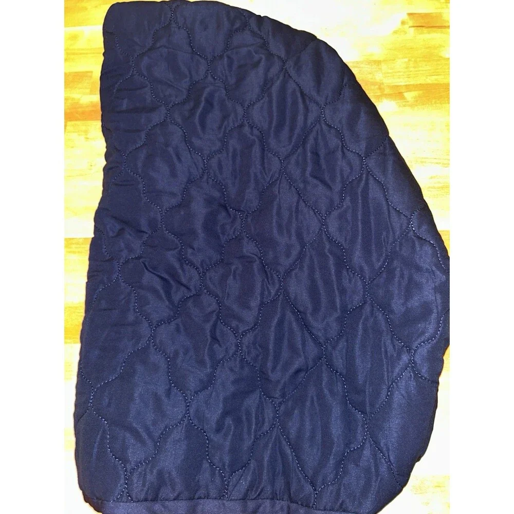 Biloban Pack And Play Mini Crib Mattress Cover/protector Navy Blue Preowned